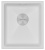 Paulmark LUMI 41UNI, мойка, гранит, белый Детальное фото товара: Paulmark LUMI 41UNI, мойка, гранит, белый