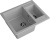 GranFest QUADRO GF-Q-610 K, мойка, мрамор, серый Детальное фото товара: GranFest QUADRO GF-Q-610 K, мойка, мрамор, серый