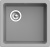 Rivelato BERKANA BK-45 grigio metallizzato, мойка, гранит, серый металлик Детальное фото товара: Rivelato BERKANA BK-45 grigio metallizzato, мойка, гранит, серый металлик