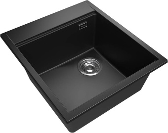 Детальное фото товара: Rivelato TESORO TR-455-R nero, мойка, гранит, черный