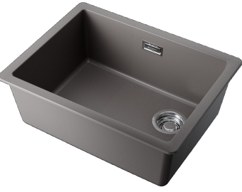 Детальное фото товара: Omoikiri Kata 56-U/I Side-GR, мойка, гранит, leningrad grey