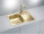 ALVEUS LINE MONARCH 110 GOLD, мойка, нерж.сталь, золото ( в комплекте с выпуском и сифоном) Детальное фото товара: ALVEUS LINE MONARCH 110 GOLD, мойка, нерж.сталь, золото ( в комплекте с выпуском и сифоном)