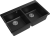 Rivelato AXEL X-90-2D nero, мойка, гранит, черный Детальное фото товара: Rivelato AXEL X-90-2D nero, мойка, гранит, черный