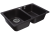 GranFest QUARZ GF-Z15, мойка, гранит, черный Детальное фото товара: GranFest QUARZ GF-Z15, мойка, гранит, черный
