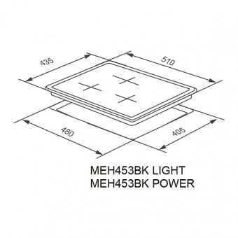 Детальное фото товара: MEFERI MEH453BK LIGHT