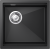 Rivelato LINO LN-454-L nero, мойка, гранит, черный Детальное фото товара: Rivelato LINO LN-454-L nero, мойка, гранит, черный