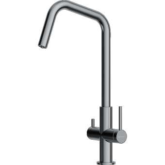 Детальное фото товара: Omoikiri Miyako-BN, смеситель, нержавеющая сталь