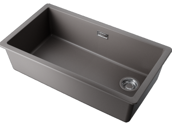 Детальное фото товара: Omoikiri Kata 76-U/I-GR Side, мойка, гранит, leningrad grey