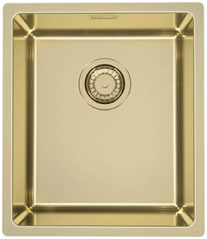 Детальное фото товара: ALVEUS KOMBINO 20 MONARCH GOLD SAT-90, мойка, нерж. сталь, золото (в компл. с выпуском без сиф.)