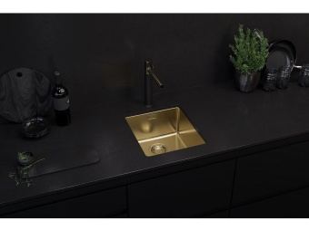 Детальное фото товара: ALVEUS KOMBINO 20 MONARCH BRONZE SAT-90, мойка, нерж. сталь, бронза (в компл. с выпуском без сифона)
