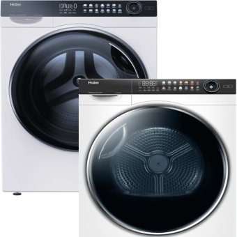 Детальное фото товара: Haier стирка HW100-BD14378 + сушка HD100-A2378 + соед.эл CK-1
