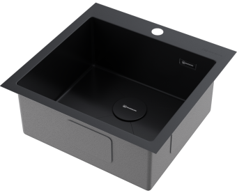 Детальное фото товара: Omoikiri Akisame 51-GB, мойка, нержавеющая сталь/графит