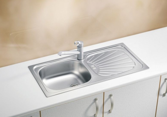 Детальное фото товара: ALVEUS BASIC 170 NAT-90 NEW, мойка, нержавеющая сталь (в комплекте с сифоном 1130550)