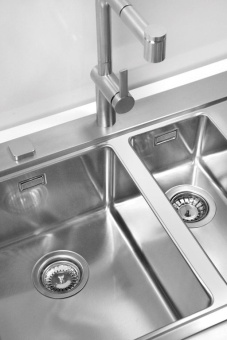 Детальное фото товара: ALVEUS PURE 60L new KMB-90, мойка, нержавеющая сталь, левая (в комплекте с сифоном 1148993)