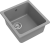 Rivelato BERKANA BK-35 grigio metallizzato, мойка, гранит, серый металлик Детальное фото товара: Rivelato BERKANA BK-35 grigio metallizzato, мойка, гранит, серый металлик