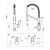 Omoikiri Mikawa 2 Plus-SB-GM, смеситель, вороненая сталь Детальное фото товара: Omoikiri Mikawa 2 Plus-SB-GM, смеситель, вороненая сталь