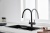 Emar EC-3015 Black, смеситель, черный Детальное фото товара: Emar EC-3015 Black, смеситель, черный