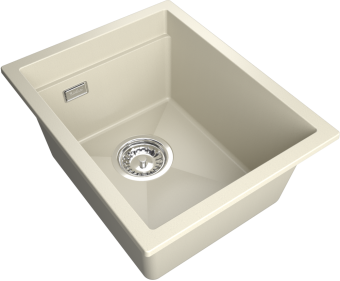Детальное фото товара: Rivelato LINO LN-354 beige scuro, мойка, гранит, тёмно-бежевый