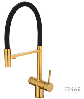 Детальное фото товара: Emar ЕС-7024 PVD Golden, смеситель, золото