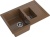 GranFest QUADRO GF-Q-775 KL, мойка, мрамор, терракот Детальное фото товара: GranFest QUADRO GF-Q-775 KL, мойка, мрамор, терракот