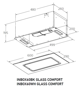 Детальное фото товара: MEFERI INBOX60BK GLASS COMFORT