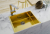 ALVEUS QUADRIX MONARCH 50 GOLD, мойка, нержавеющая сталь, золото (в компл. с выпуском без сифона) Детальное фото товара: ALVEUS QUADRIX MONARCH 50 GOLD, мойка, нержавеющая сталь, золото (в компл. с выпуском без сифона)
