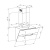 Maunfeld MERSEY 60 Inox Glass white Детальное фото товара: Maunfeld MERSEY 60 Inox Glass white