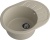 GranFest RONDO GF-R-580 L, мойка, мрамор, топаз Детальное фото товара: GranFest RONDO GF-R-580 L, мойка, мрамор, топаз