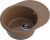 GranFest RONDO GF-R-580 L, мойка, мрамор, терракот Детальное фото товара: GranFest RONDO GF-R-580 L, мойка, мрамор, терракот