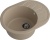 GranFest RONDO GF-R-580 L, мойка, мрамор, песочный Детальное фото товара: GranFest RONDO GF-R-580 L, мойка, мрамор, песочный