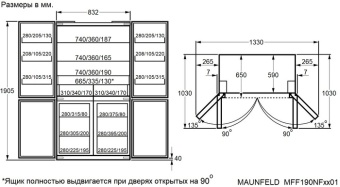 Детальное фото товара: Maunfeld MFF190NFSB01