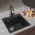 Rivelato TESORO TR-455-L antracite, мойка, гранит, антрацит Детальное фото товара: Rivelato TESORO TR-455-L antracite, мойка, гранит, антрацит