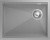 Rivelato LINO LN-554-R grigio metallizz, мойка, гранит, серый металлик Детальное фото товара: Rivelato LINO LN-554-R grigio metallizz, мойка, гранит, серый металлик
