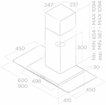Детальное фото товара: ELICA FLAT GLASS IX/A/60