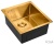 Emar EMB-130 PVD Nano Golden, мойка, нержавеющая сталь, золото Детальное фото товара: Emar EMB-130 PVD Nano Golden, мойка, нержавеющая сталь, золото