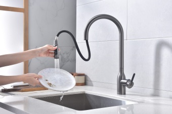 Детальное фото товара: Paulmark Universal, смеситель, брашированная сталь