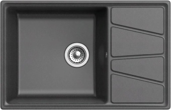 Детальное фото товара: GranFest VERTEX GF-V-780L, мойка, мрамор, графит