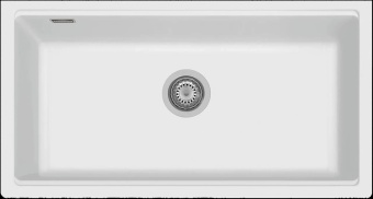 Детальное фото товара: Rivelato STRIA SR-8679 bianco latte, мойка, керамика, белый
