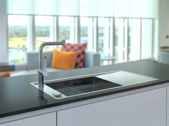 Детальное фото товара: ALVEUS STRICTO 20L new KMB, мойка, нержавеющая сталь, левая (в комплекте с сифоном 1148858)