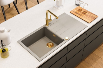 Детальное фото товара: ALVEUS GRANITAL CADIT 50 BEIGE- G55, мойка, гранит, бежевый (в комплекте с сифоном 1132823)