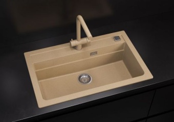Детальное фото товара: ALVEUS GRANITAL ATROX 40 BEIGE - G55, мойка, гранит, бежевый