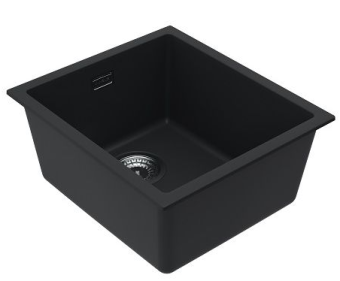 Детальное фото товара: ALVEUS OMNI 10 GRANITAL DEEP BLACK-G90, мойка, гранит, темно-черный (в комплекте с сифоном 1145083)