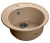 GranFest RONDO GF-R-510, мойка, мрамор, терракот Детальное фото товара: GranFest RONDO GF-R-510, мойка, мрамор, терракот
