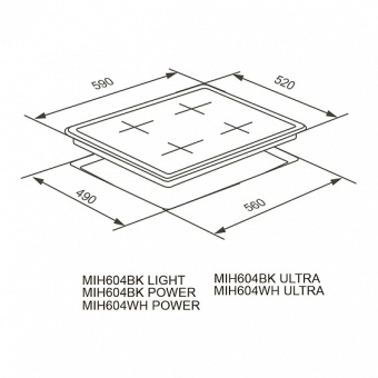 Детальное фото товара: Meferi MIH604BK LIGHT