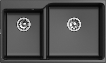 Детальное фото товара: Rivelato AXEL X-90D nero, мойка, гранит, черный