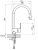 ALVEUS ARC 20-P CHR, смеситель, хром Детальное фото товара: ALVEUS ARC 20-P CHR, смеситель, хром