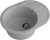 GranFest RONDO GF-R-580 L, мойка, мрамор, серый Детальное фото товара: GranFest RONDO GF-R-580 L, мойка, мрамор, серый