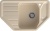 GranFest CORNER GF-C-800 E, мойка, мрамор, кашемир Детальное фото товара: GranFest CORNER GF-C-800 E, мойка, мрамор, кашемир