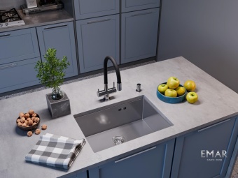 Детальное фото товара: Emar EMB-132 PVD Nano Golden, мойка, золотой