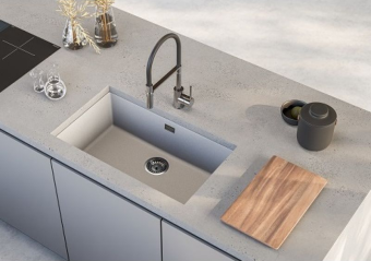 Детальное фото товара: ALVEUS OMNI 40 GRANITAL CONCRETE-G81, мойка, гранит, серый (в комплекте с сифоном 1145083)